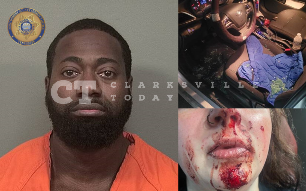 Police Officer Jarreil Peoples attacks woman with AK-47; kicks her in face through window